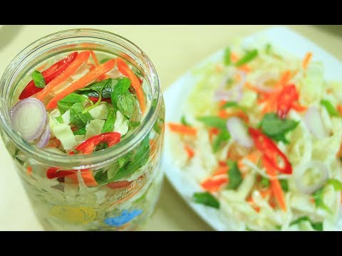 Cách Muối Dưa Bắp Cải giòn ngon vị chua dịu | How to make Pickled Cabbage