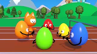 Игры Котэ - Яйца и полоса препятствий - Мультики для детей