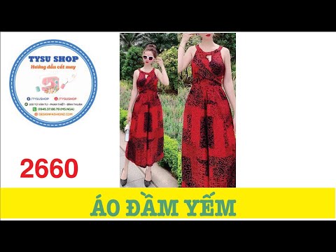 Hướng Dẫn Cắt May Áo Đầm Yếm |Ở Nhà Với Tysushop 2660