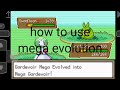 [pokemon gaia tutorial] how to use Mega evolution
