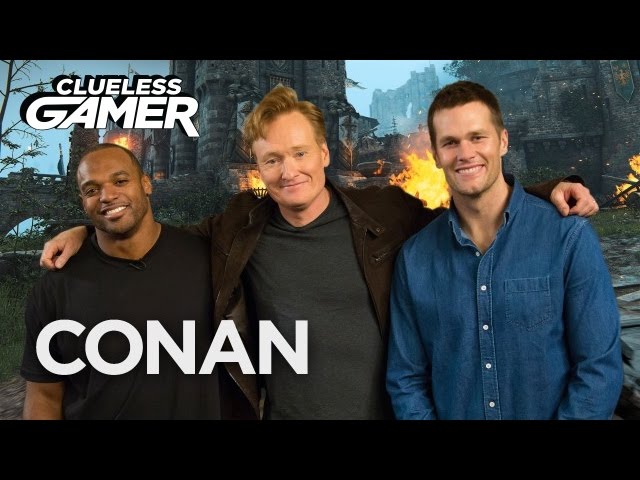 Conan Plays ‘For Honor’ With Tom Brady And Dwight Freeney - Video