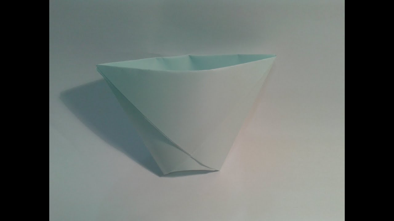 Origami para principiantes 4 Como hacer un vaso de papel facil YouTube