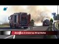Bestelbus in brand op A9 bij Heiloo
