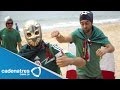 Mexicanos y brasileños arman fiesta previa al encuentro de sus selecciones