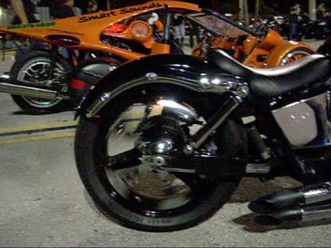 Bike Night Miami Fudruckers TRex Campagna Motorcycles Custom Orange Rex 