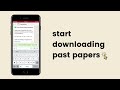 The easiest way to download Matric past papers | Pass your Finals