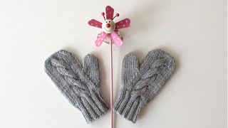Tek Parmaklı Dikişsiz Çocuk Eldiveni / Knitting Children's Mittens