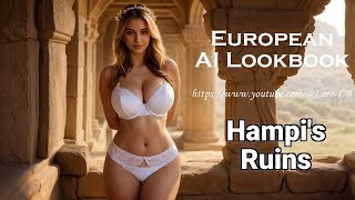 [4K] European Ai Lookbook- Hampi's Ruins