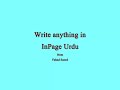 How to Convert Text from InPage Urdu to Microsoft Word