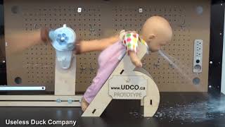 Baby burping robot