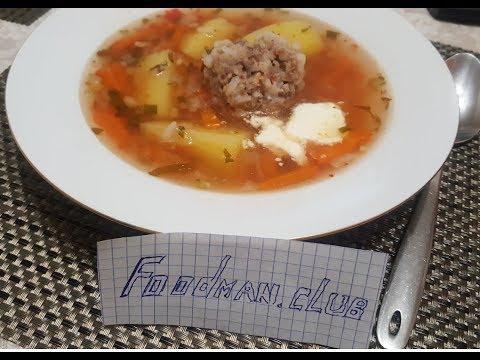 Суп с тефтелями Суп с тефтелями