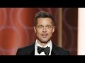 Brad Pitt Makes Surprise Appearance at Golden Globes Gets Standing Ovation