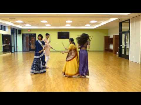Garba Dance w Sticks Kusum Modi & Family at Folk Dance Club...