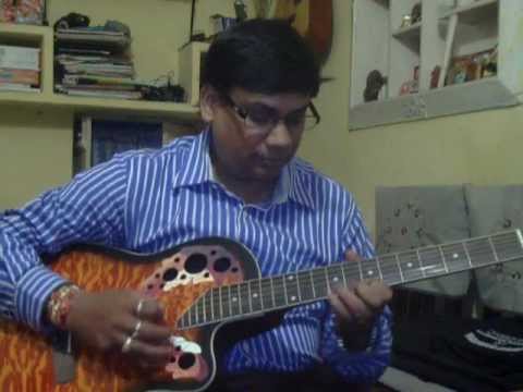 Mere Samnewali Khidki mein on Guitar