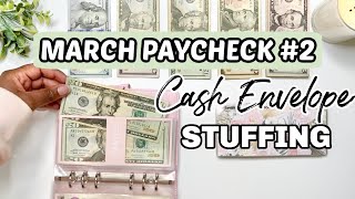 MARCH 2024 CASH ENVELOPE STUFFING | FULL-TIME BUDGET  PAYCHECK #2 | Budget With 