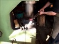 Blacksmith makes a hummingbird from a universal joint