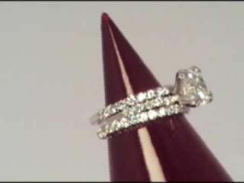 Three's a charm with Angita's Cushion Cut Three Band CZ Wedding Ring 