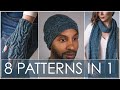 8 Patterns in 1?? Knitted Briarpatch Set + Learn German Twisted Cast On