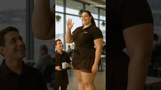 Beautiful Hotel Staff Wearing A Apron With A Preety Smile Shorts Video