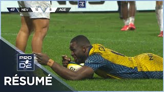 Pro D2 Saison 2023-2024 J20 - Résumé Uson Nevers - Su Agen