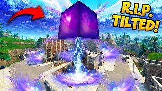 CUBE *DESTROYS* BUILDING IN TILTED TOWERS! - Fortnite Funny Fails and WTF Moments! #326