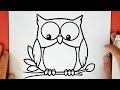 HOW TO DRAW AN OWL