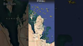 Flight Path Shows Planes Avoiding Airspace Across Middle East