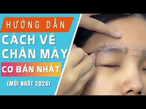 Cách vẽ chân mày cơ bản cho gương mặt tròn - Vẽ chân mày phun xăm căn bản - Jolie Nguyễn