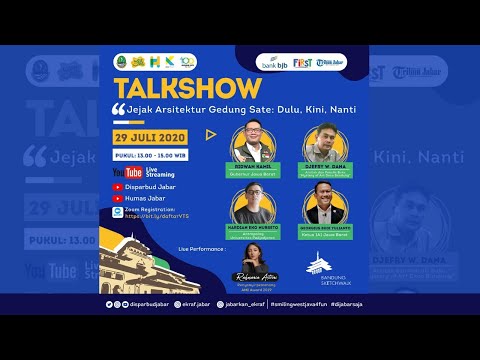 Talkshow Virtual " Jejak Arsitekur Gedung Sate: Dulu, Kini, Nanti"