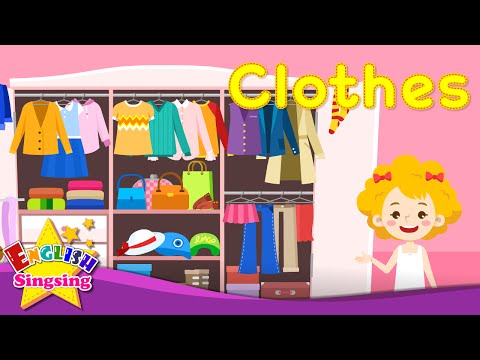 Kids vocabulary - Clothes - clothing - Learn English for kids - English educational video