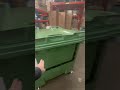 How a drop front wheelie bin works
