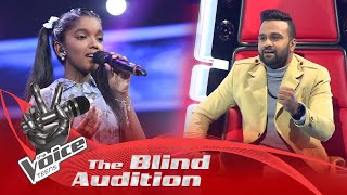 Nivedha Shehani | Chinna Chinna Aasai | Blind Auditions | The Voice Teens Sri Lanka