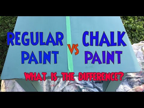 Chalk Paint Vs Regular Latex Paint Test What Is The Difference Chalkpaint Verses Regular Latex