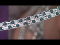 Blue Pave' Cushion Diamond Tennis Bracelet Sterling,8/10ct tw, by Affinity with Antonella Nester
