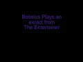 Botielus on the piano plays clip of The Entertainer