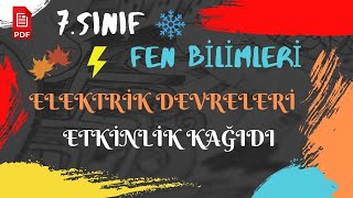 7.Sinif Fen Elektri̇k Devreleri̇ Etki̇nli̇k Kağidi