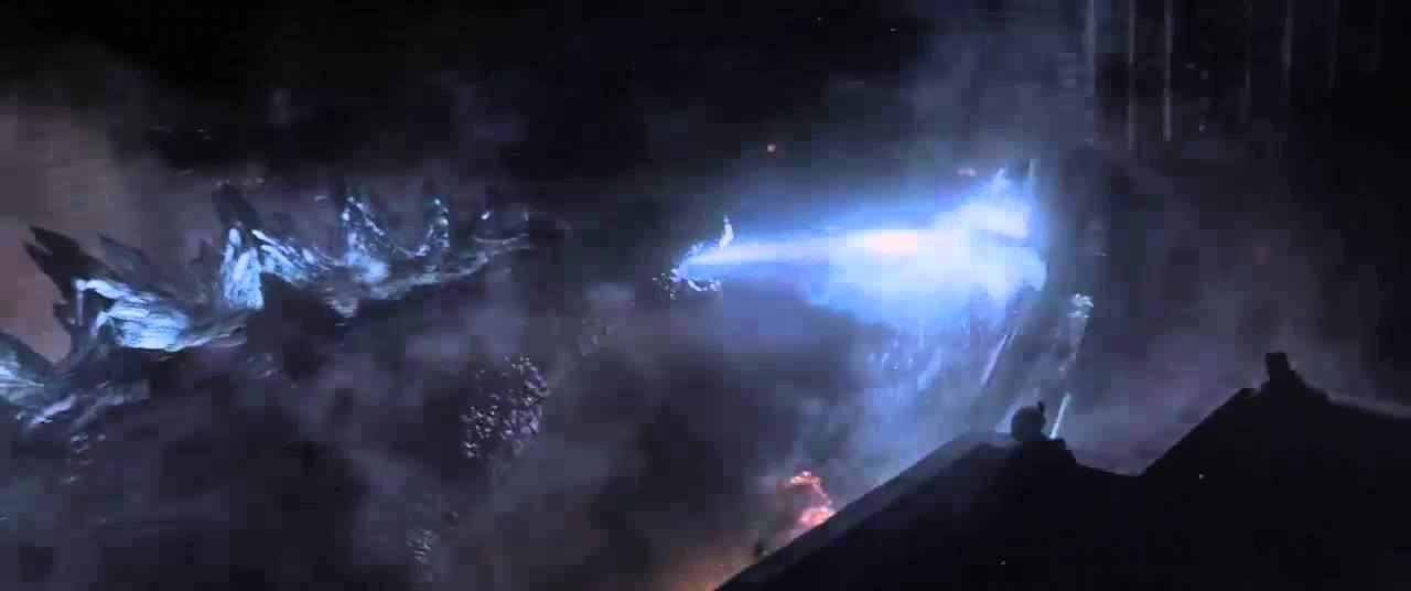Godzilla 2014 Atomic breath x Fus Ro Dah! HD - YouTube