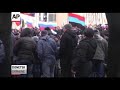 Raw: Pro-Russia Demonstrators Clash With Police