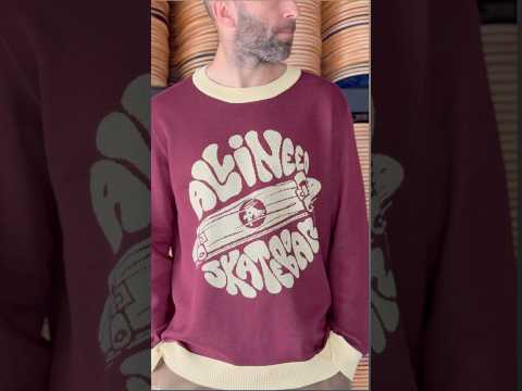 AIN old school Knitted crew neck sweater just hit our site! Allineedskate.com