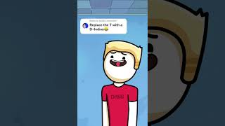 Replace the T with a D Equals Indian (animation meme) #shorts