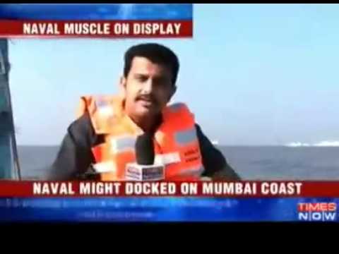 Indias naval might on display at Mumbai harbour