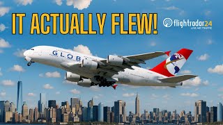 Global Airlines A380 Inaugural Glasgow-Jfk