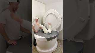 My Boyfriend Pushed Me Into The Worlds Largest Toilet Covered In 100 Layers Of Duct Tape