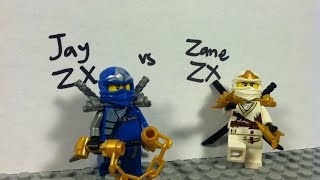 Lego Ninjago Jay Zx Vs Zane Zx