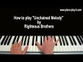 Unchained Melody Piano Tutorial Righteous Brothers
