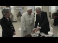 Pope Francis welcomed Italian prime minister for last time before stepping down