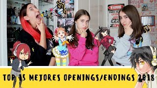 TOP 15 MEJORES OPENINGS/ENDINGS ANIME 2018 | 3otakusenraya