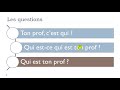 Learn French - Unit 5 - Lesson F - Les questions