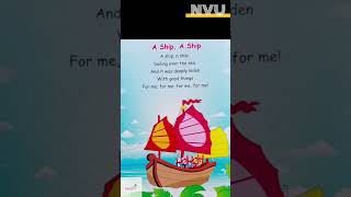 A Ship, A Ship - An Imaginative Journey Across The Sea Beautiful Adventure Poem For Kids