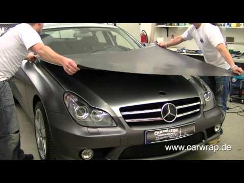 Mercedes CLS full Car-Wrap in 3M anthrazit metallic matt